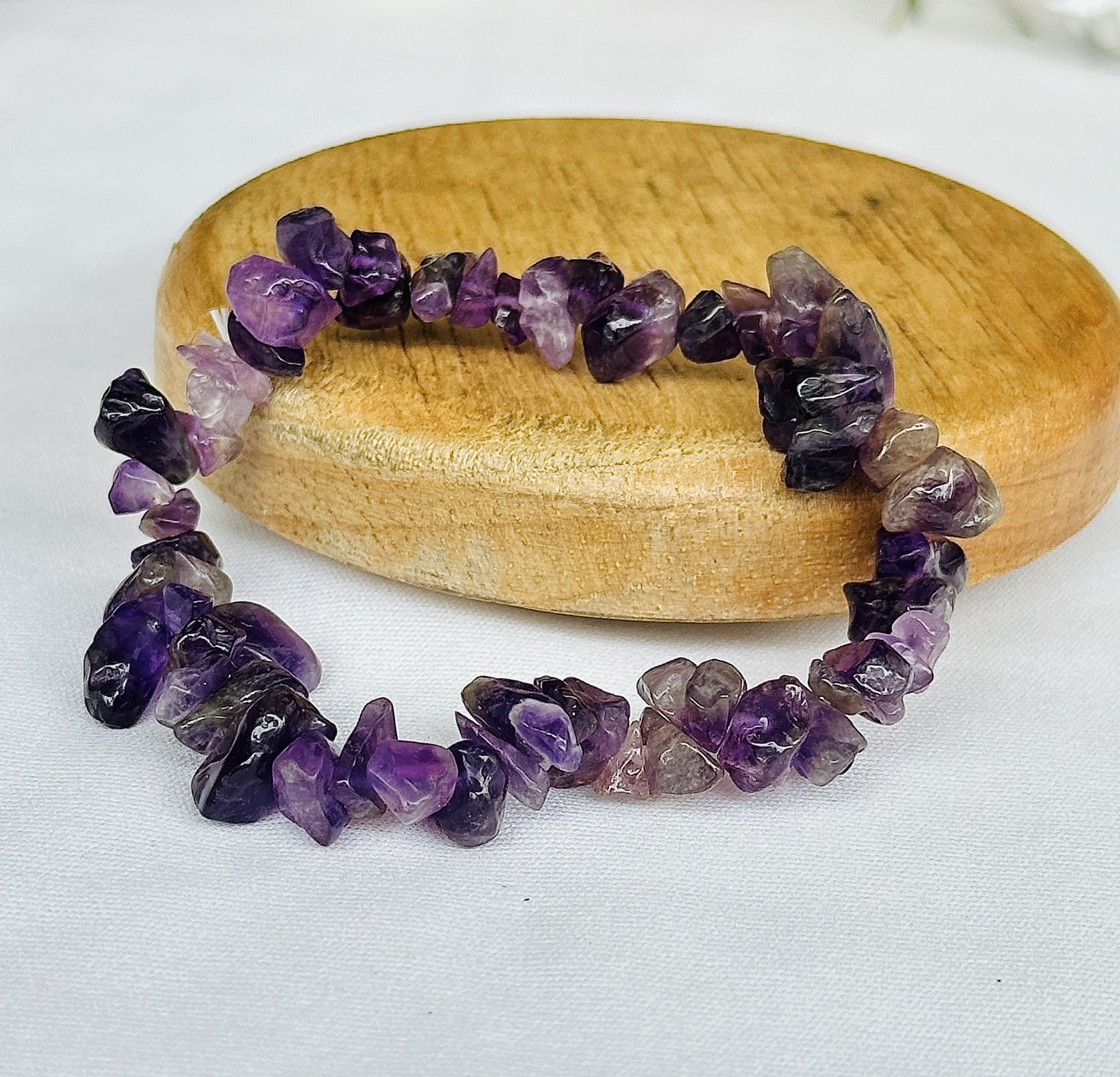 Amethyst Raw Bracelet - Abhimantrit & Certified